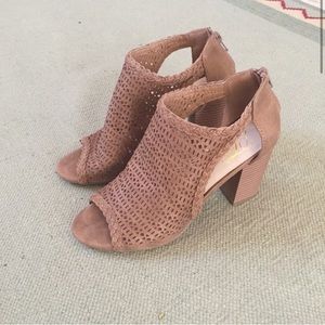 SOLD Peep Toe Ankle Booties